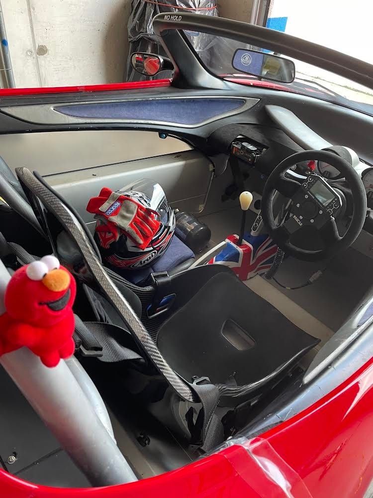 Lotus 340R cockpit from above
